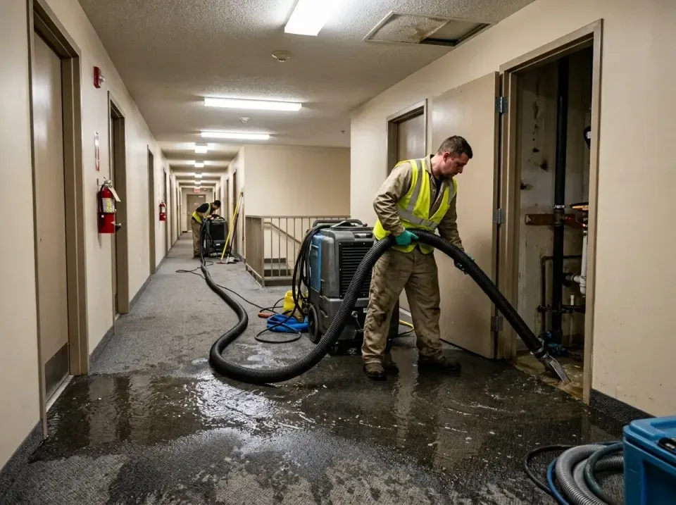 multi-unit-apartment-hallway-f-005 — frequently asked questions, Emergency Burst Pipe Water Extraction & Removal in Rossmoor…